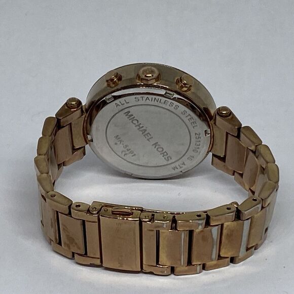 Michael Kors Parker MK5491 Womens Stainless Steel Analog Dial Quartz Watch LB315 - Picture 10 of 12